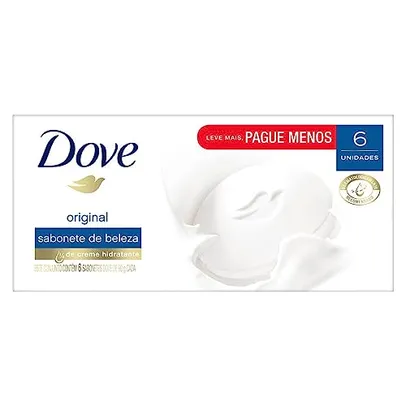 Sabonete em Barra Dove Branco 90 GR 6 unidades, Dove