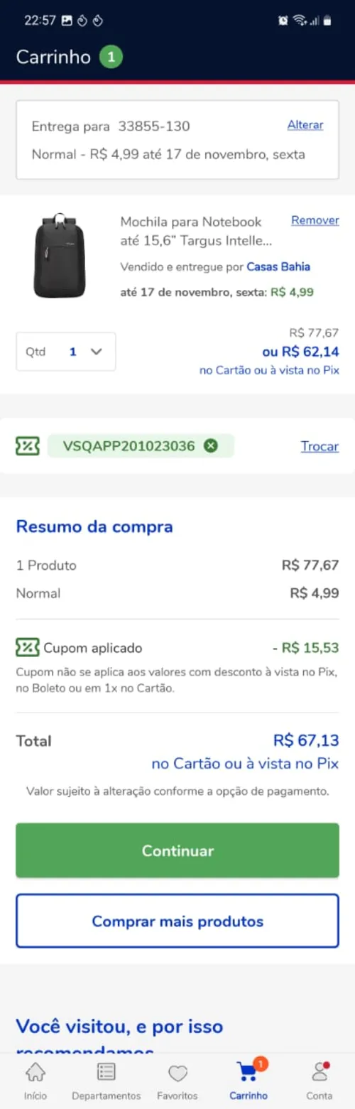 Imagem na descrição da promoção