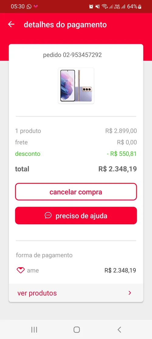 Imagem na descrição da promoção