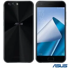 Zenfone 4 Preto Asus, com Tela 5,5”, 4G, 64GB, 4GB RAM, Processador Snapdragon SSD630 e Câmera 12+8MP