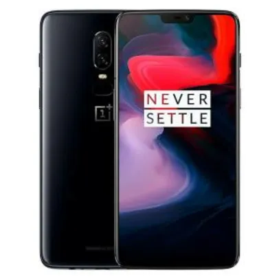 OnePlus 6 4G Smartphone 8GB RAM 128GB ROM Versão Internacional - PRETO MEIA NOITE R$1.690