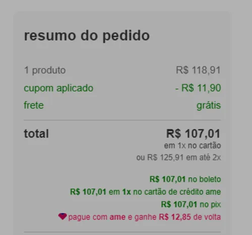 Imagem na descrição da promoção