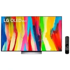 Smart TV 55" LG 4K OLED55C2 Evo 120Hz, G-Sync, FreeSync, 4x HDMI 2.1, Inteligência Artificial ThinQ,