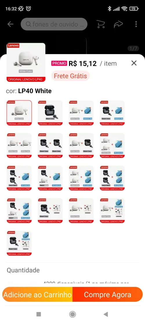 Imagem na descrição da promoção