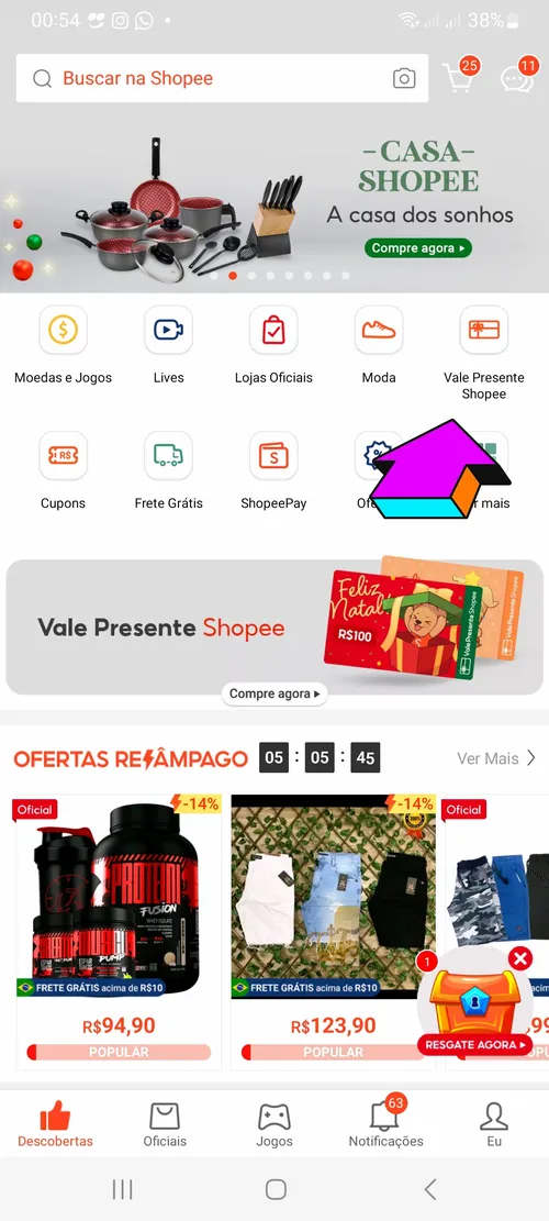 Imagem na descrição da promoção