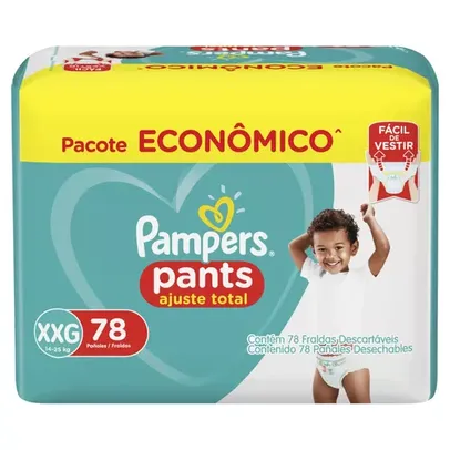 Fraldas Pampers Ajuste Total Pants XXG 78 u