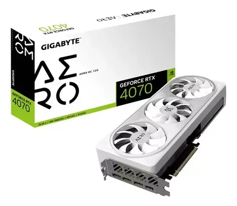 Placa De Video Gigabyte Geforce Rtx 4070 Aero Oc 12gb Gddr6x