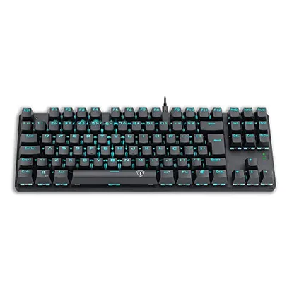 Teclado Mecânico Gamer T-Dagger Bora Switch Outemu Mk2 Blue Led Azul Abnt2 - T-Tgk313-Blue