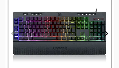 TECLADO GAMER REDRAGON SHIVA RGB, K512RGB-PT