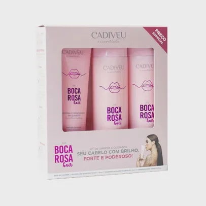 Cadiveu Essentials Boca Rosa Hair Kit Home Care de Limpeza E Cuidados (Shampoo 250ml + Condicionador)