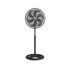 Ventilador De Coluna Preto 50Cm Turbo 6 Pás Oscilante Ventisol 220V