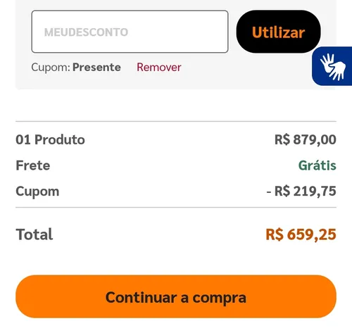 Imagem na descrição da promoção