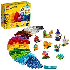 [AP][Prime]LEGO Classic Blocos Transparentes Criativos; Kit de Construção (500 peças) R$169,90