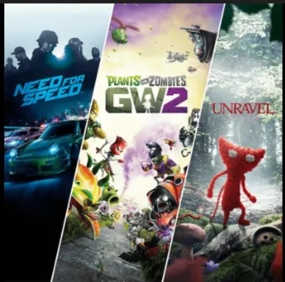 Plants vs. Zombies+Need for Speed+Unravel | R$22