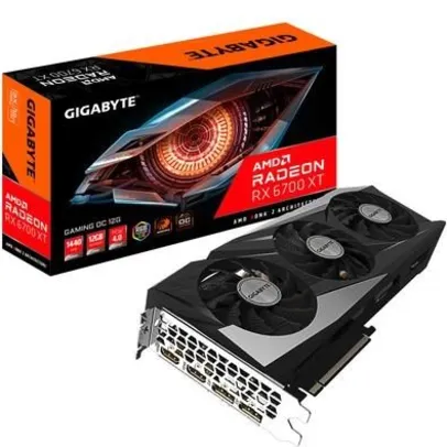 [KABUM PRIME] Placa de Vídeo Gigabyte Radeon RX 6700 XT GAMING OC 12G, 12GB GDDR6 | R$ 5309