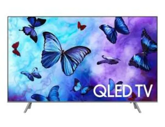 Smart TV QLED 55" Samsung 2018 QN55Q6FNAGXZD Ultra HD 4k com Conversor Digita (3231.55 AME) | R$3.670