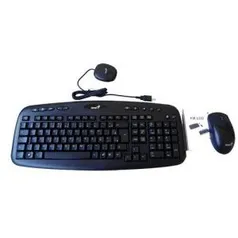 Kit Teclado e Mouse sem Fio Genius KB-600 | R$39