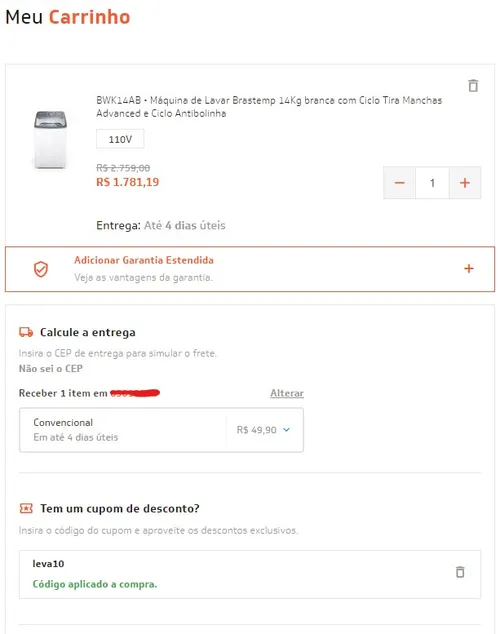 Imagem na descrição da promoção