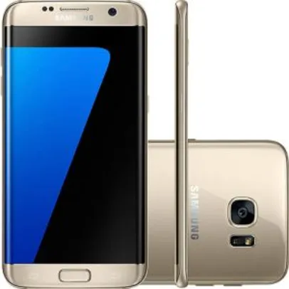 Smartphone Samsung Galaxy S7 Edge Android 6.0 Tela 5.5" 32GB 4G Câmera 12MP - Dourado - R$1875