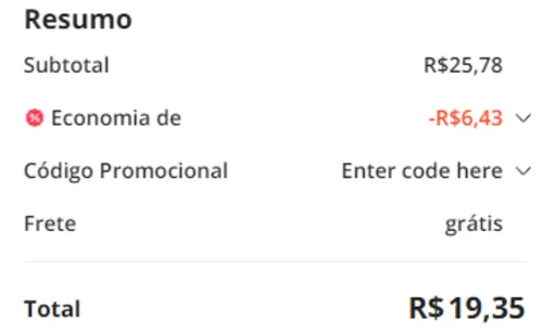 Imagem na descrição da promoção