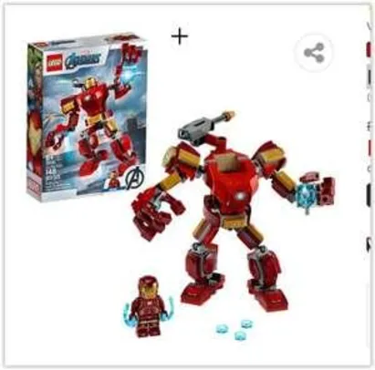 LEGO Super Heroes - Robô Iron Man 76140 - 148 Peças | r$ 62