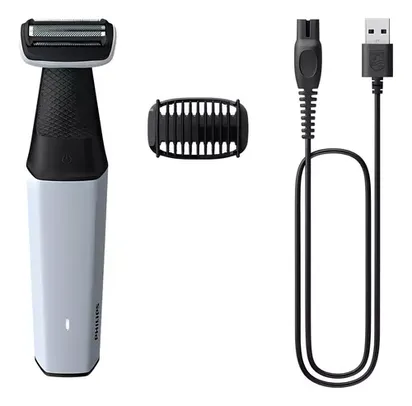 Barbeador corporal Philips Bodygroom Bg3007/01 White Usb Shower