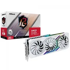 Placa De Vídeo ASRock AMD Radeon RX 7900 XT Phantom Gaming White OC, 20GB, GDDR6