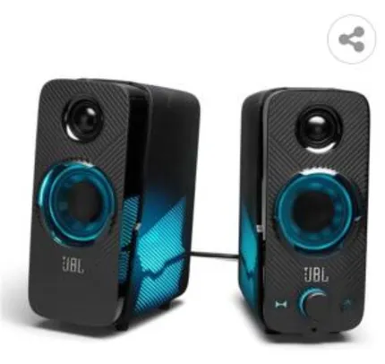 Alto-falantes JBL Quantum Duo para PC - Preto | R$1066