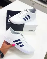 Tênis Adidas Easy Vulc 20 Masculino - Branco e Azul