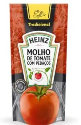 Molho de tomate tradicional Heinz 340 gramas | R$1,99
