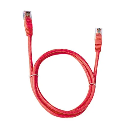 Cabo de Rede PlusCable Vermelho 10Metros PC-ETHU100RD Cat.5E Patch Cord - Conectores RJ45 Capa de PV