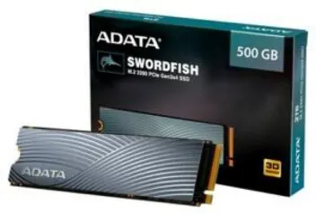 SSD Adata Swordfish, 500GB, M.2 PCIe | R$ 469