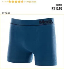 Cueca Boxer Microfibra sem costura | R$ 14