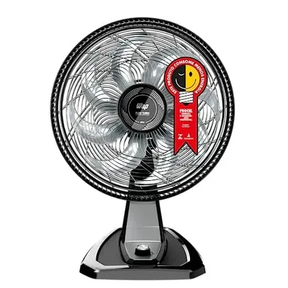 WAP FLOW TURBO Ventilador 2 em 1 Mesa e Parede 180W 50 cm 8 Pás Potente Silencioso e Econômico com 3 Velocidades 127V