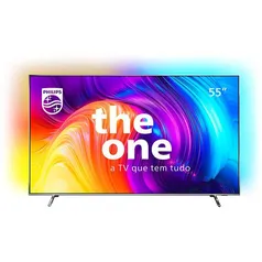 Smart TV Philips THE ONE 55" 4K 120 Hz 55PUG8807/78 Android Ambilight P5 Dolby Vision/Atmos