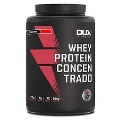 Whey Protein Concentrado Pote (900G) - Sabor Morango, Dux Nutrition