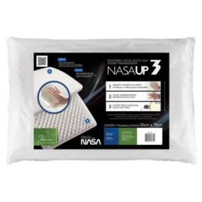 (VISA CHECKOUT) Escolha 2 Travesseiros Fibrasca Nasa Up3 Visco - Branco / Pague 11,90 em cada + frete