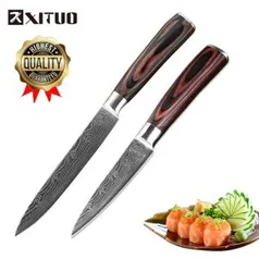 Conjunto Xituo Faca de Corte Chef 5" + Faca de Corte 3,5" | R$82