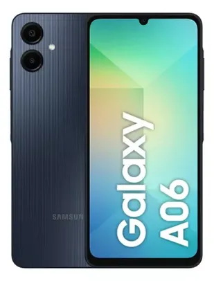 [CC MERCADO PAGO] Smartphone Samsung Galaxy A06 128GB Dual Chip Câmera Traseira 50+2MP Frontal 8MP Tela 6,7 Azul Escuro