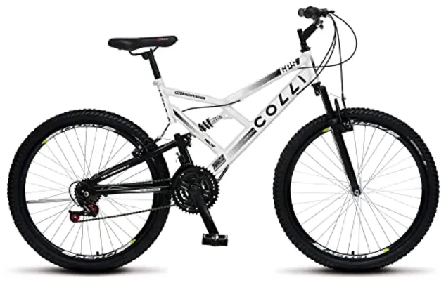 Colli Bike, Bicicleta GPS 148 Dupla Suspensão e Freios V-Brake, Aro 26 Aero, 36 Raias, 21 Marchas