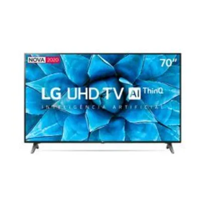 Smart TV LED 70" 4K LG 70UN7310 com Inteligência Artificial ThinQ AI, Controle Smart Magic, HDR 10 Pro e Alexa | R$4.327