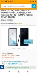 Samsung Note 10 Lite (varias cores) | R$2.279