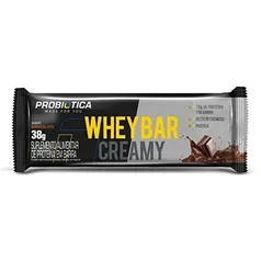 Whey Bar Creamy - 1 Unidade 38g Chocolate - Probiótica