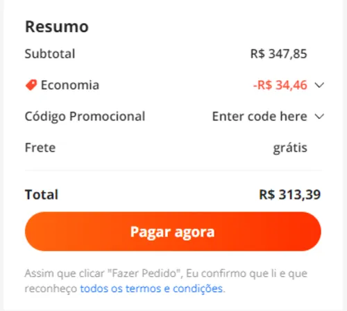 Imagem na descrição da promoção