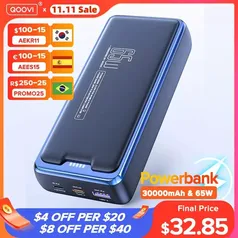 Powerbank Qoovi 65w 30000mah 