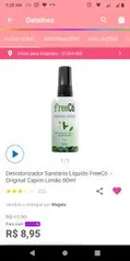 [APP + Clube da Lu] Desodorizador Sanitário FreeCô - Capim Limão | R$9