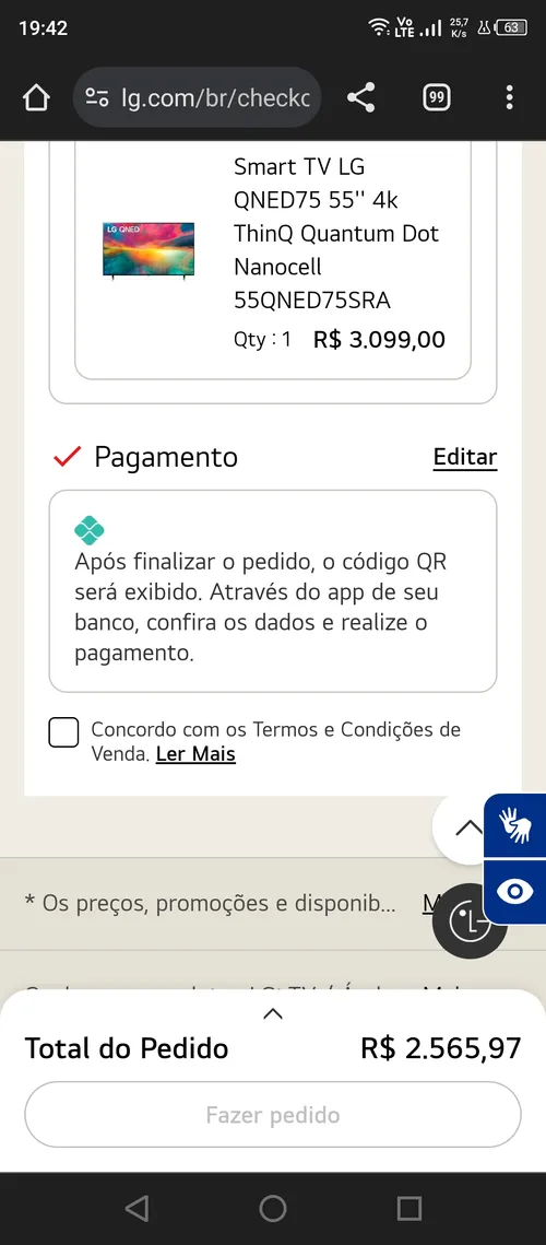 Imagem na descrição da promoção