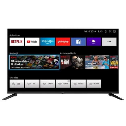 Smart TV LED 43'' Full HD Philco - PTV43E10N5SF com Processador Quad Core, Mídia Cast, Wi-Fi, HDMI e USB | R$1.699