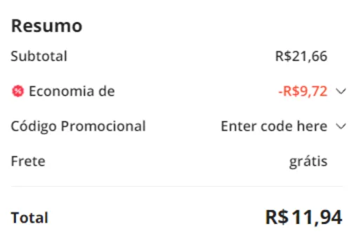 Imagem na descrição da promoção