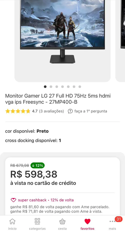 Imagem na descrição da promoção